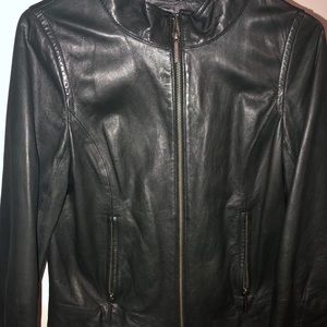 Vince Lightweight Leather Jacket